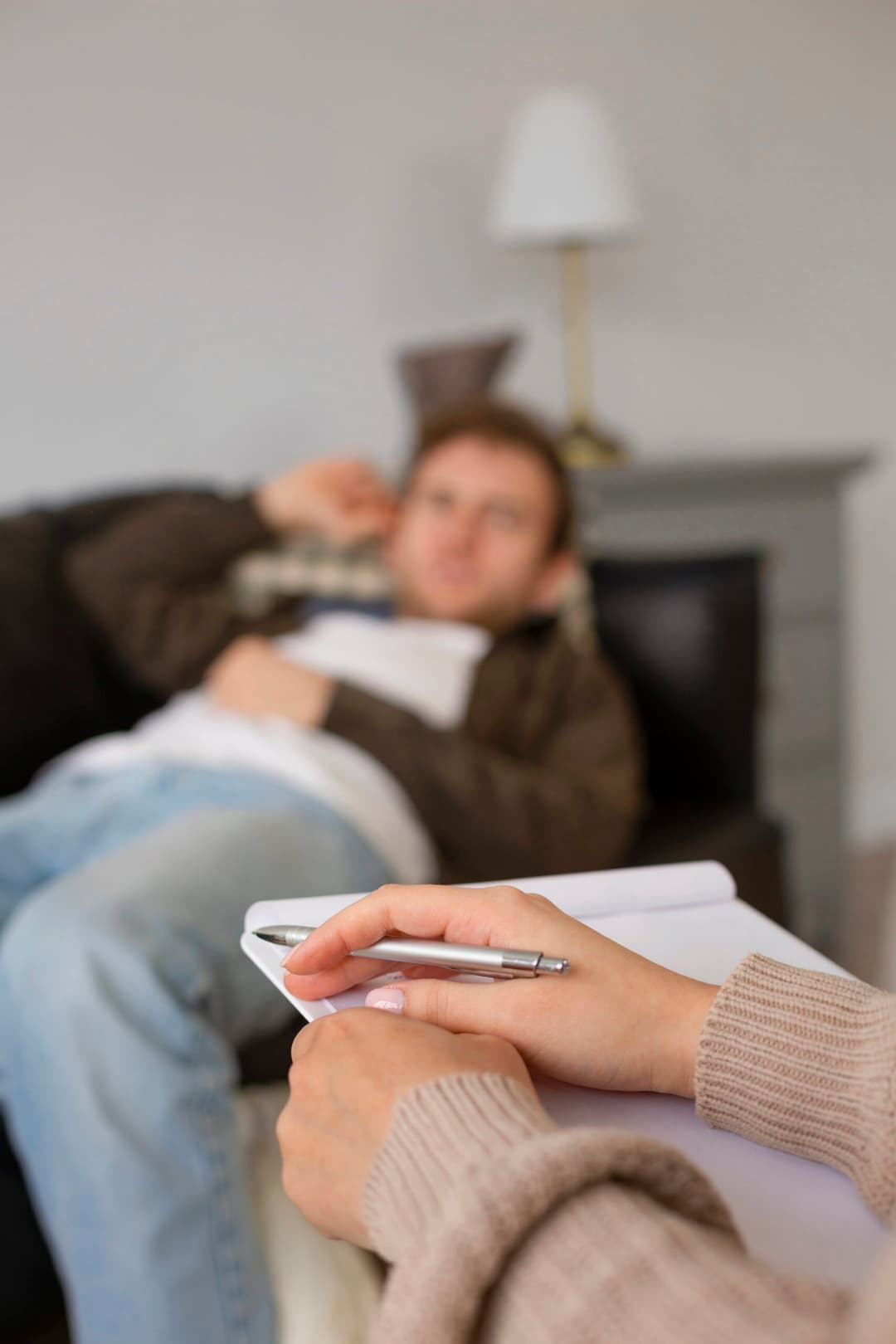 Person undergoing therapy
